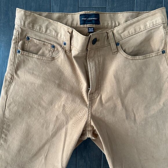 Free Assembly Tan Men's 32W x 32L Chino Pants - Picture 2 of 15